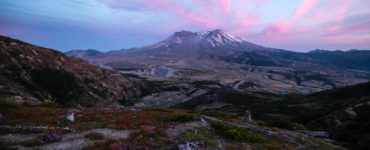 Abschnitt der Wanderwege rund um Mount St. Helens.